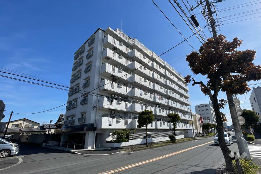 グリーンパーク花畑1パサージュの外観（北西側から）