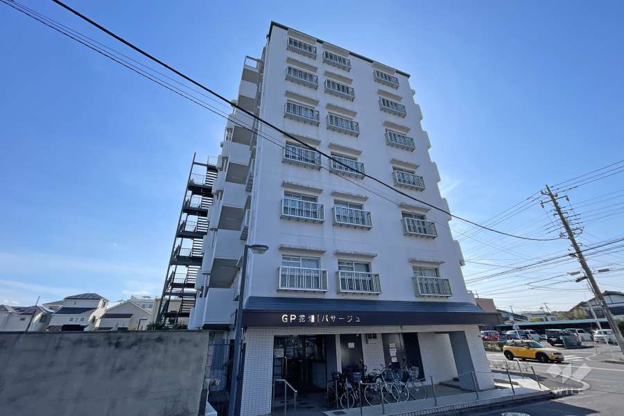 グリーンパーク花畑1パサージュの外観（北東側から）