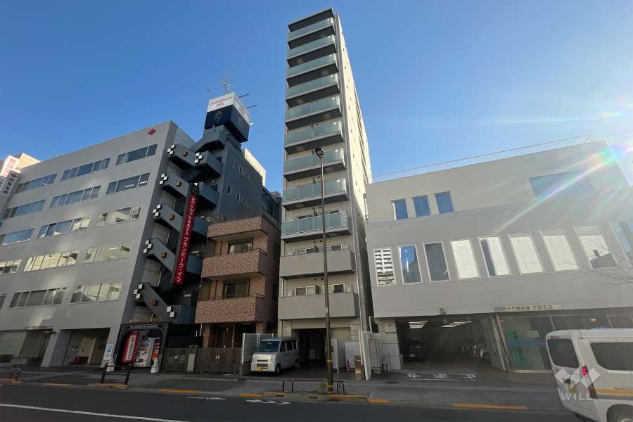 ルリオン北千住の外観（北西側から）　