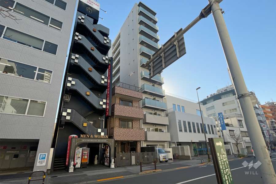 ルリオン北千住の外観（北東側から）　