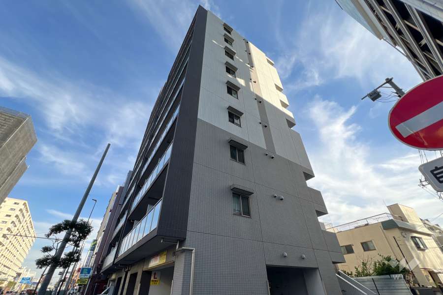 ラフィスタ大師前ウエストの外観（北西側から）