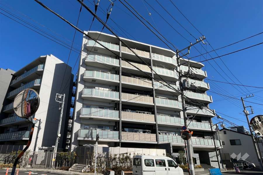 パレステージ江北の外観（南側から）