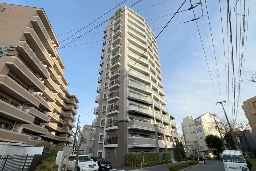 グローベルタワー梅島の外観（南西側から）