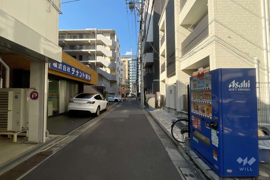 敷地南側の前面道路　
