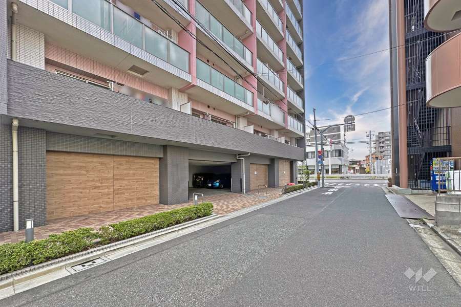 敷地の東側道路（南側から）