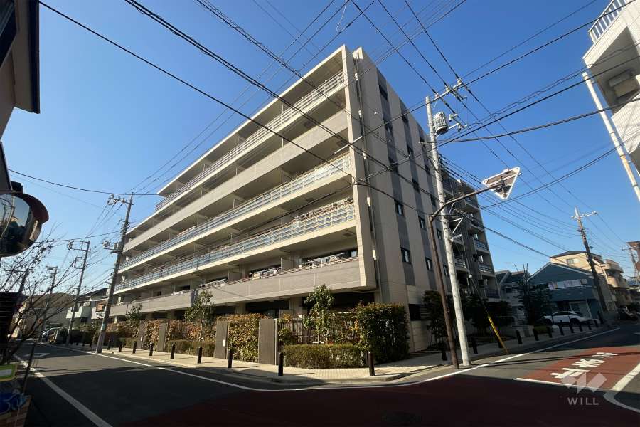 ライオンズ東綾瀬公園グランフォートの外観（南西側から）