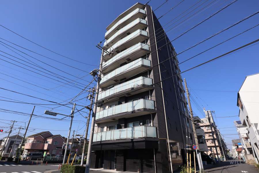 ミルーナヒルズエグラス六町の外観(南東側から)