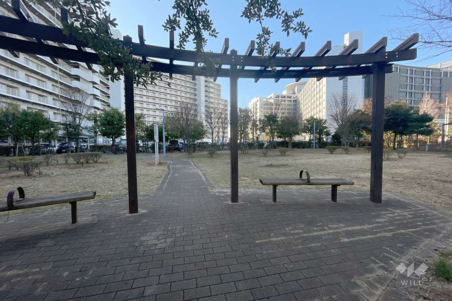 敷地に隣接した公園