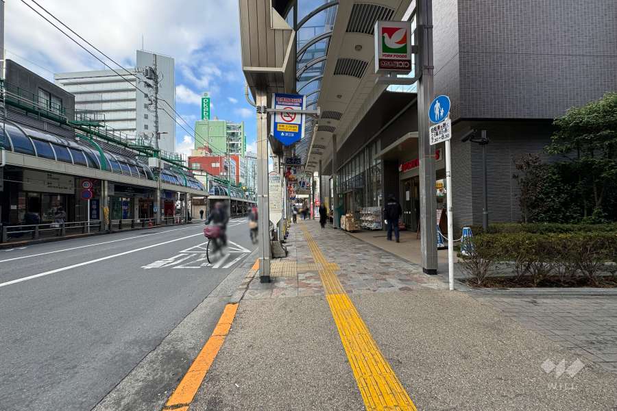 敷地南側の前面道路