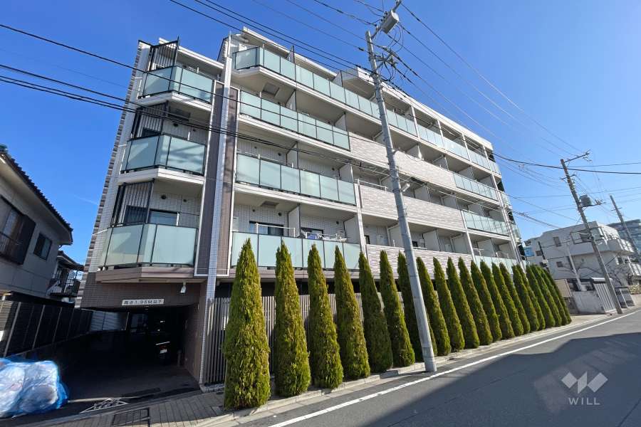 アルテカーサアリビエ東京イーストの外観（南西側から）