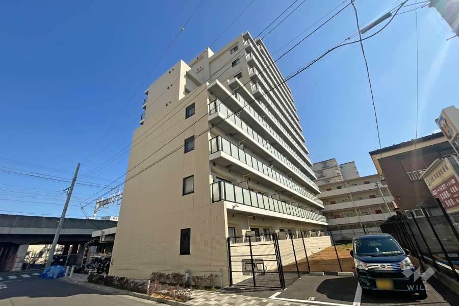 ベルシード梅島ブランシュの外観（南西側から）