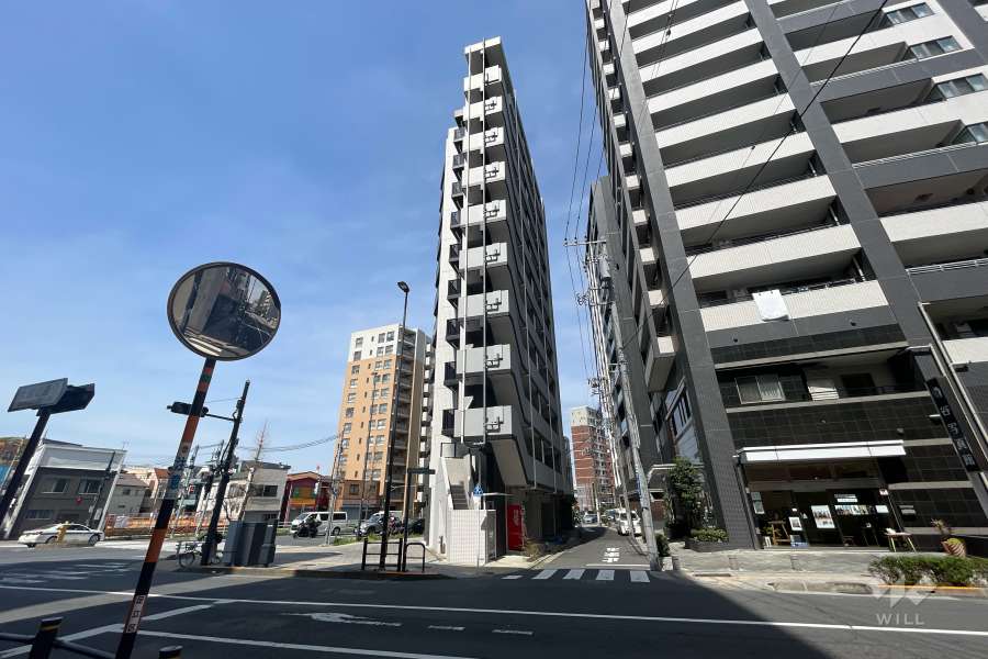 ディアレイシャス北千住の外観（南東側から）