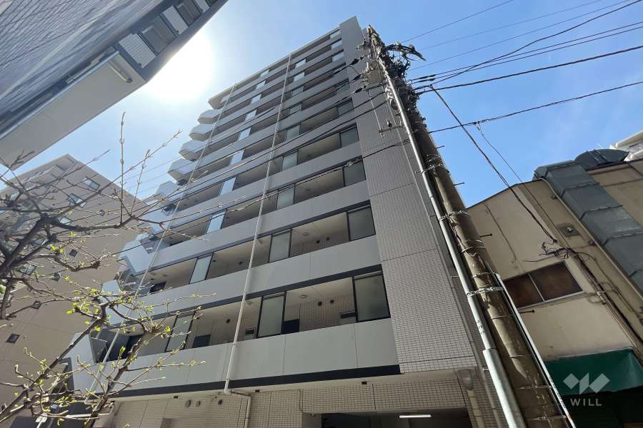 ディアレイシャス北千住の外観（北東側から）