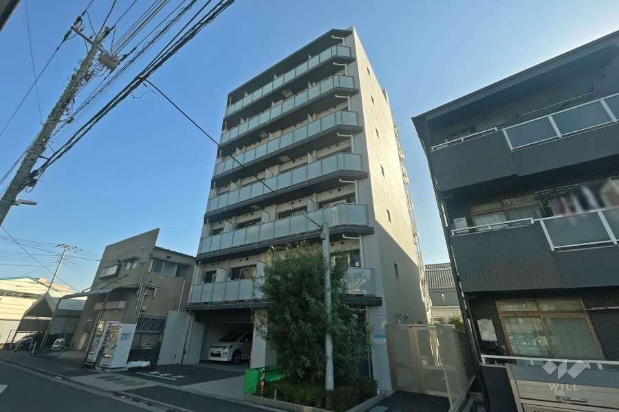 アイルグランデ北綾瀬の外観（北西側から）