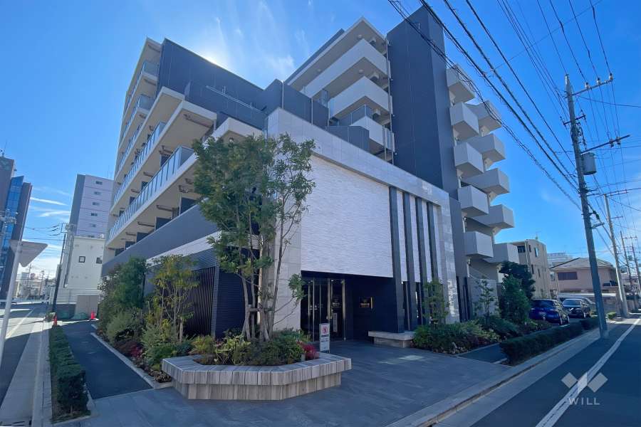 パレステージ西新井大師西の外観（北東側から）　　　　