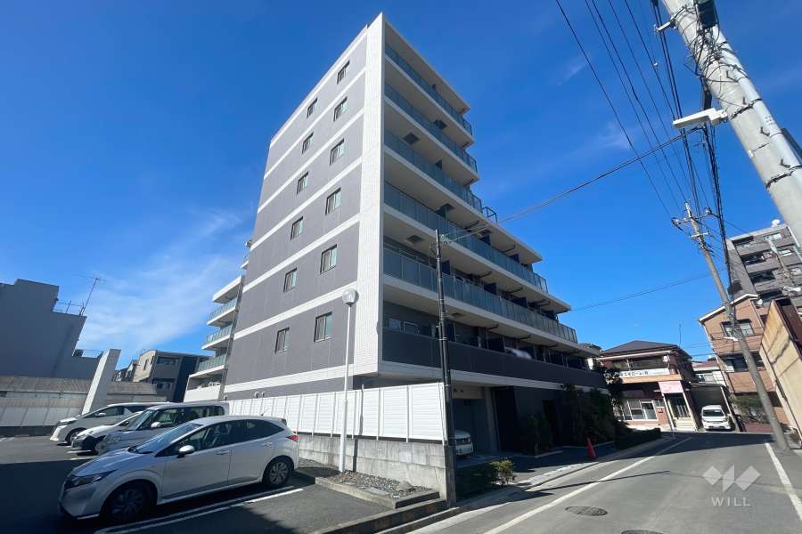 パレステージ西新井大師西の外観（南東側から）