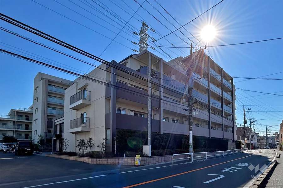 パレステージ江北3西館の外観（北西側から）