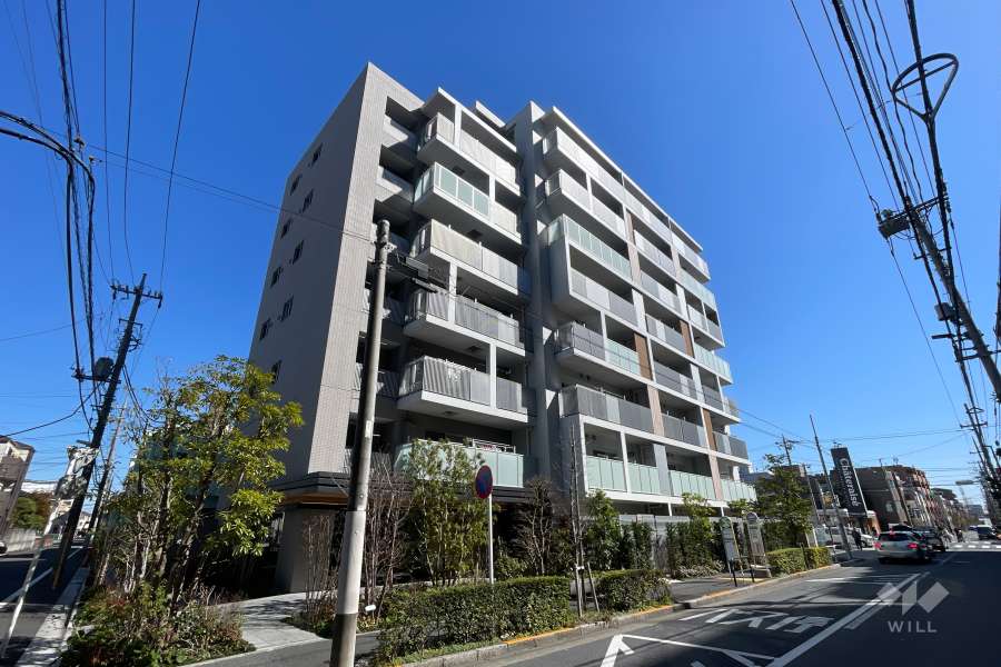 クリオ亀有ガーデンマークスの外観（北西側から）