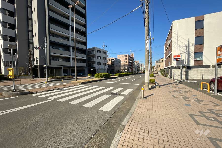 敷地北側の前面道路　