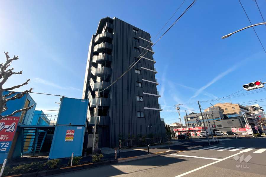 ミルーナヒルズ舎人シーズコレクションの外観（北東側から）