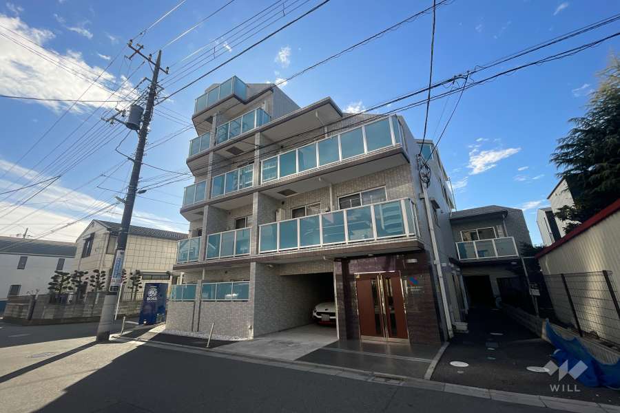 グランフォース谷在家の外観（北東側から）