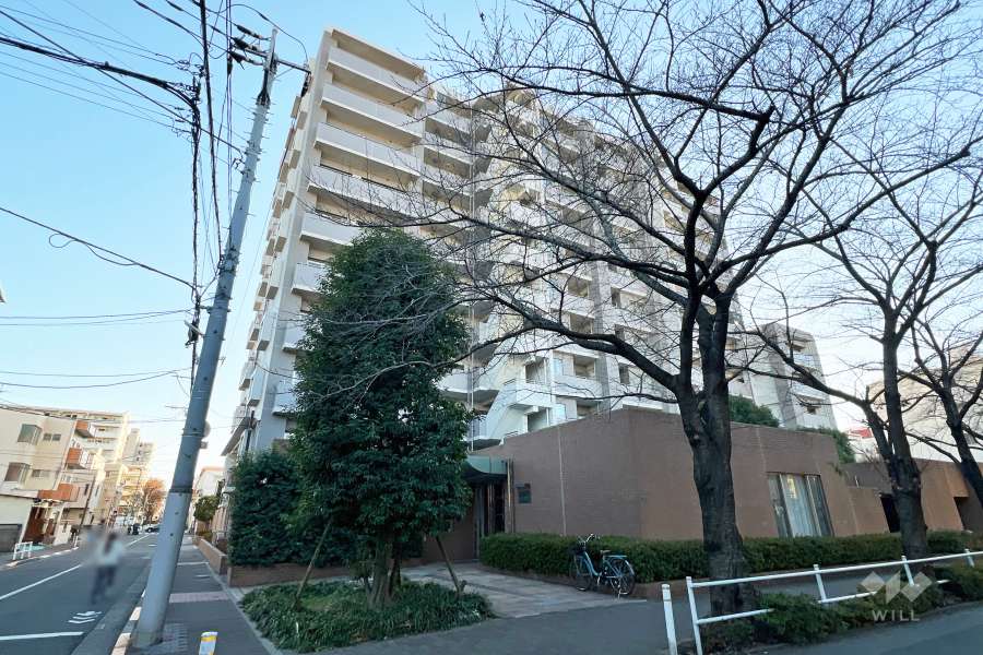 西台パーク・ホームズの外観（北東側から）