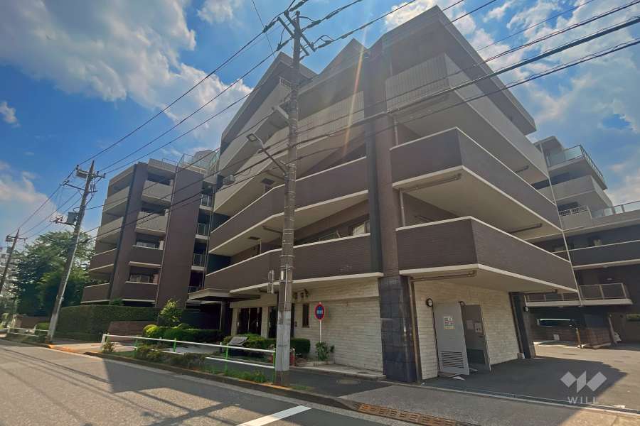 レクセルマンション本蓮沼の外観（北東側から）