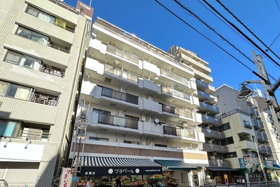 ワコーレ第二板橋の外観（南西側から）