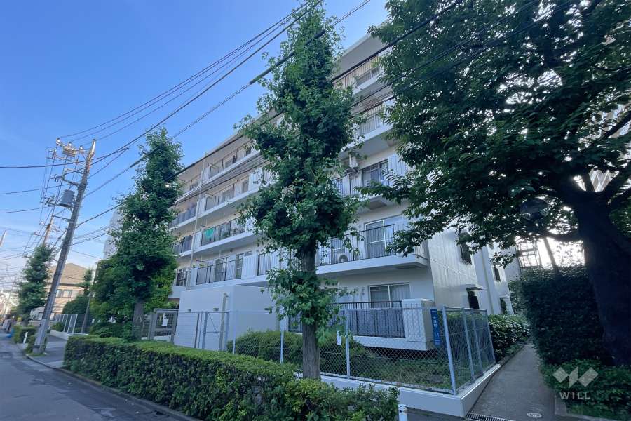 本蓮沼パークハイツの外観（北東側から）　