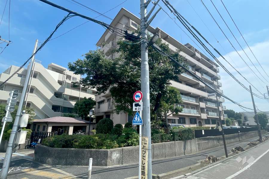 ハウス南ときわ台の外観（北西側から）