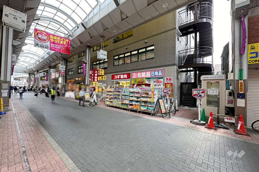 敷地北側の前面道路