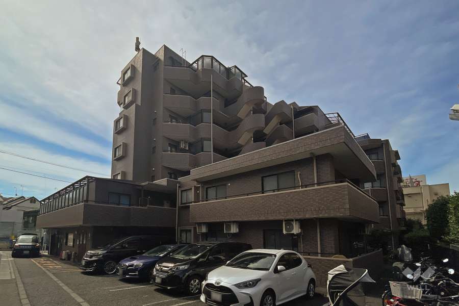 レーベンハイム常盤台プラザの外観（北西側から）