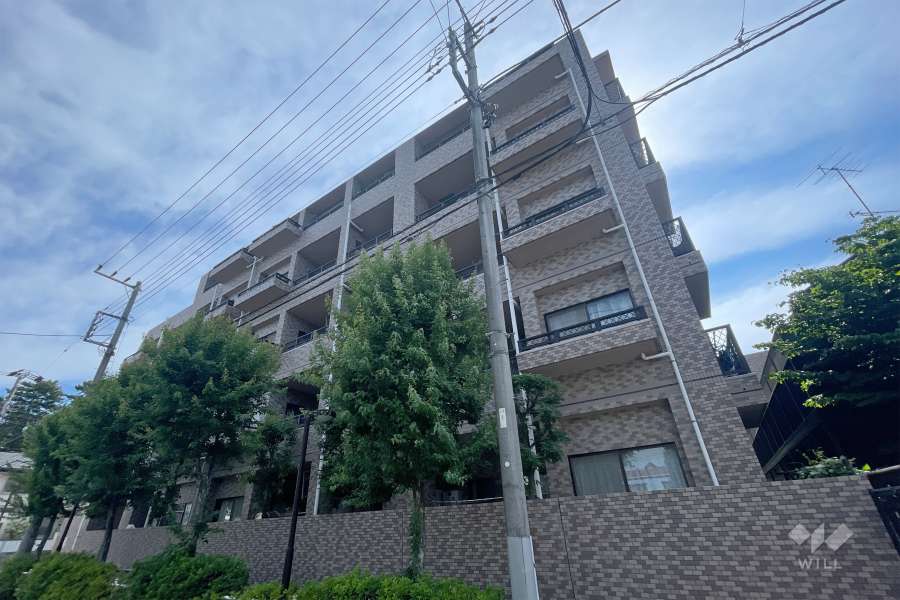レクセルマンションときわ台の外観（南西側から）