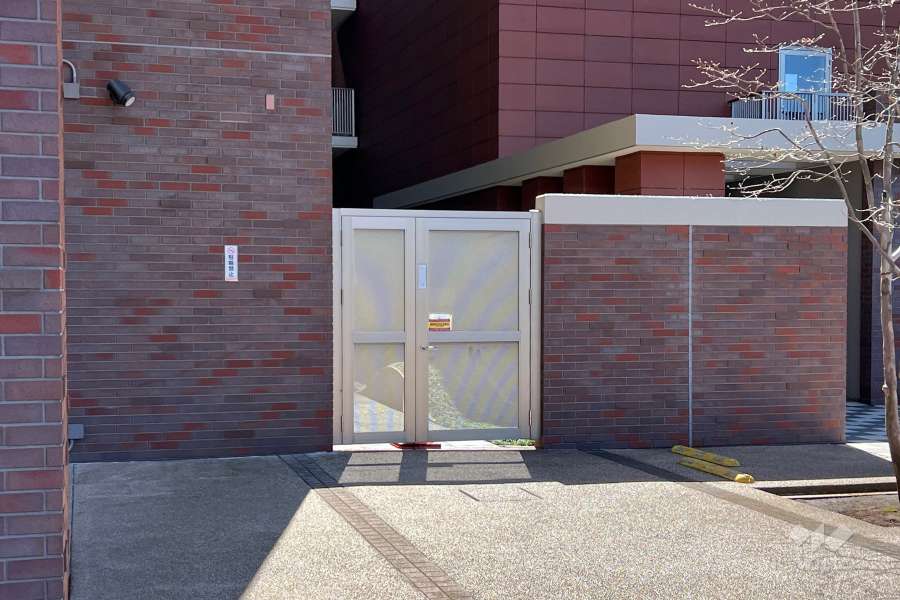 駐輪場の出入り口