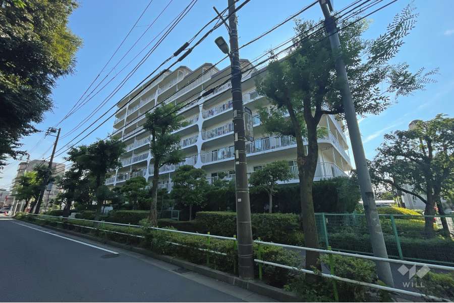 日商岩井常盤台マンションの外観（北東側から）