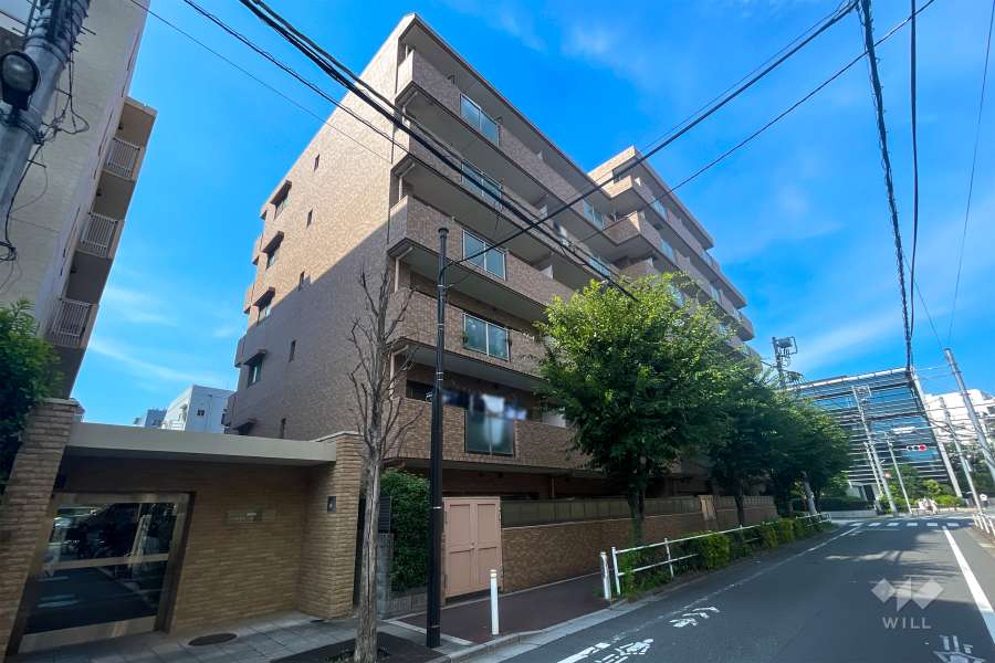 グランコート志村坂上の外観（南西側から）