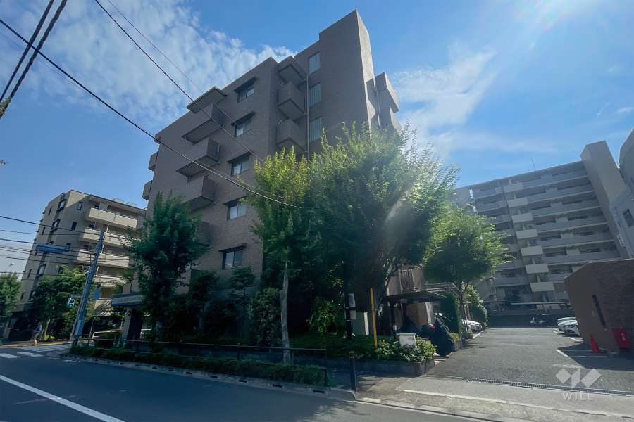 グランコート志村坂上の外観（北側から）