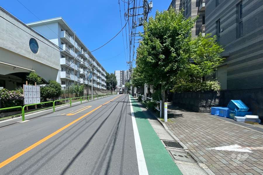 敷地北側の前面道路