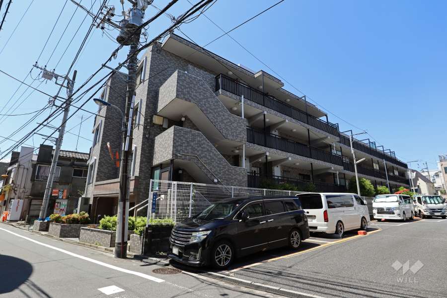 マイキャッスル本蓮沼の外観（北東側から）