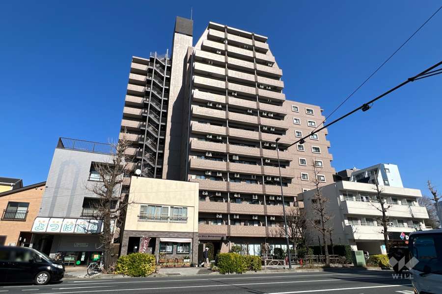 ライオンズプラザ本蓮沼の外観（西側から）