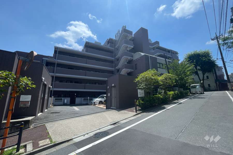 シャルマンコーポ板橋徳丸の外観（北西側から）
