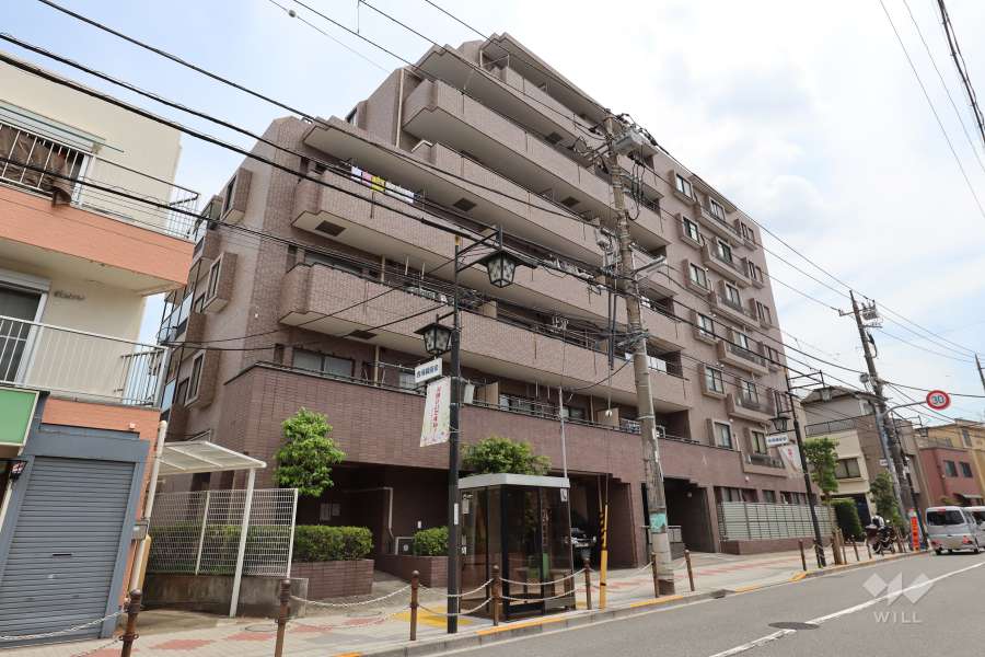 チサンマンション板橋赤塚の外観（北西側から）