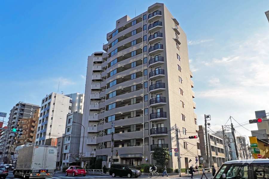 プライムコート大山の外観（北側から）