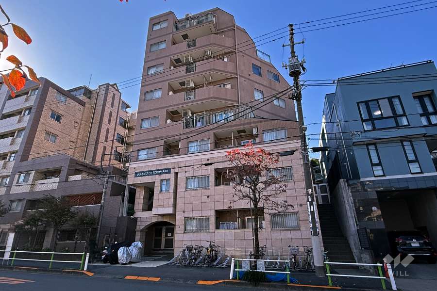 デュオスカーラ徳丸の外観（北東側から）