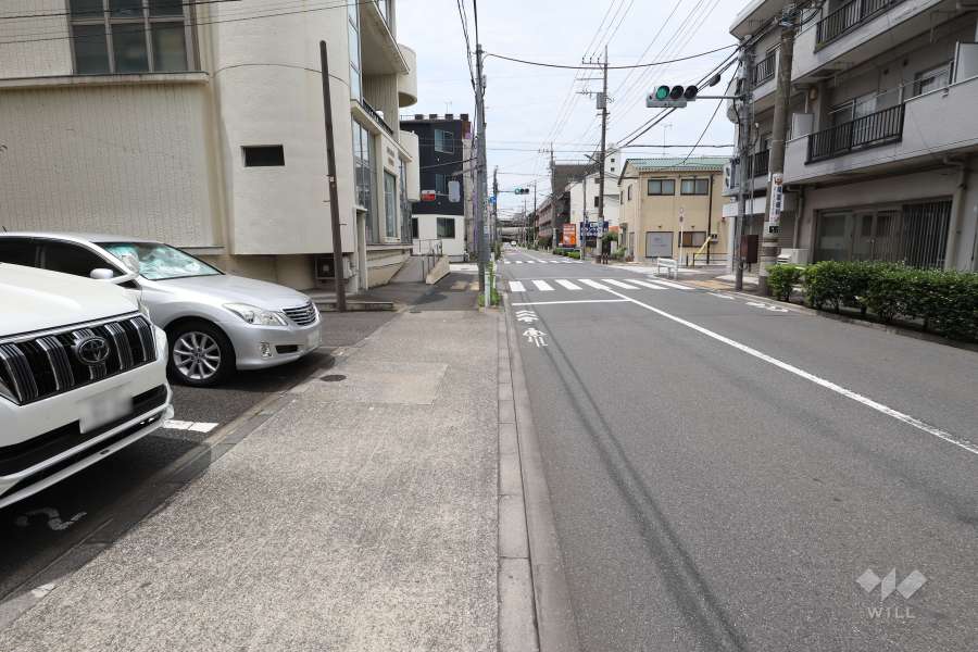 敷地北側の前面道路　　