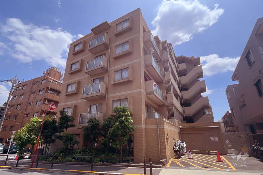レクセルマンション赤塚公園の外観（北西側から）