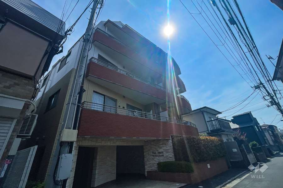 サンデュエル上板橋の外観（南西側から）