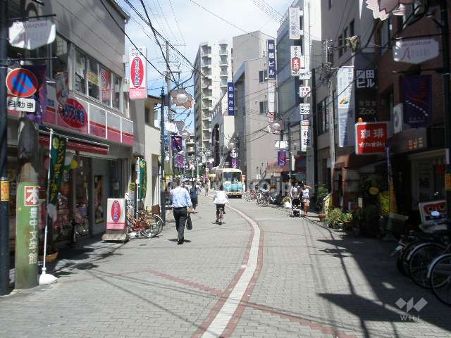 北西側前面道路(南西側から)