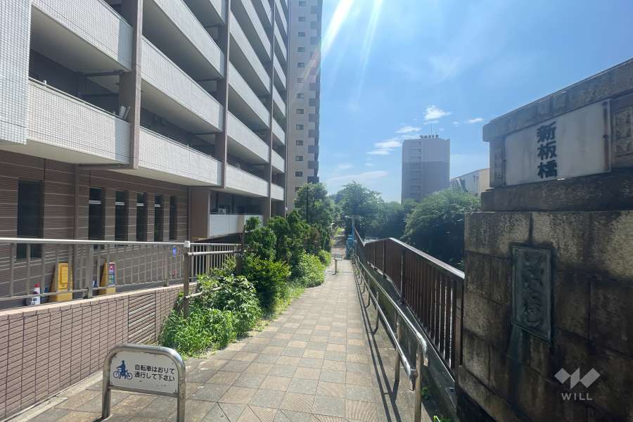敷地南側の前面道路