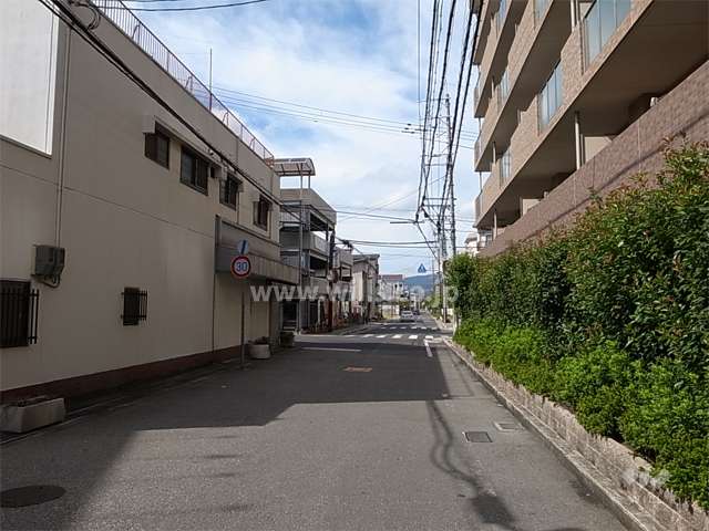 敷地南側の前面道路